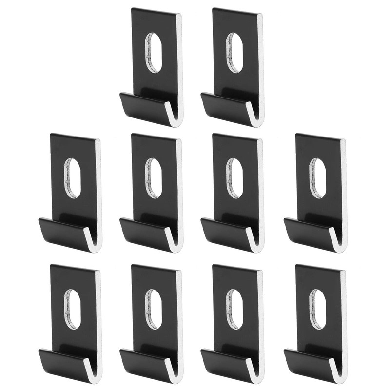 Metal Base Clips, 10Pcs Base Clips Hook Fixings Attaches Aluminium