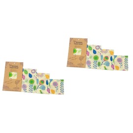 GLEAVI 6pcs Beeswax Wraps Storage Reusable Beeswax Organic Wraps for Fresh Produce Eco-Friendly Kitchen Tools for Home Cafe