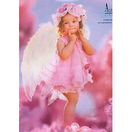Simplicity 8833 Girl Toddler Angel Costume Sewing Pattern Size 1/2-1-2-3-4 Dress, Slip, Ruffle Panties, Cap and Wings