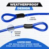 DocksLocks Anti-Theft Weatherproof Coiled Security Cable with Reinforced Looped Ends
