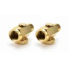2pcs Brass In-Line Air Flow Regulator Adjustable 1/4" NPT Male