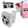 HMGES Soccer Phone and Cup Holder for Bogg Bag,With 1