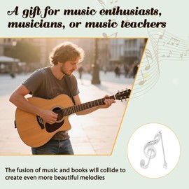 Music Gifts for Students from Teachers Musical Note Bookmark Music Lover Composer Gifts for Women Men Musician Birthday Retirement Graduation Gift Reading Book Lover Christmas Gift for Guitar Player