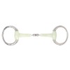 PFIFF Double-Jointed Plastic Eggbutt Snaffle Bit