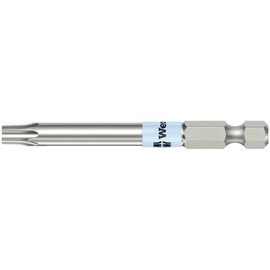 WERA 071091 Bore Torx Stainless Steel Screwdriver Bit for Anti-Twist Torx Screws, Insertion 0.25 inches (6.35 mm), Blade Size: TX20, Total Length: 3.5 inches (89 mm)