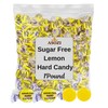 Sugar Free Lemon Hard Candy- 1lb Bulk Individually Wrapped Sugarless