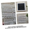 Operitacx Interactive Letter Board Sign Wood Framed Message Boards Changeable