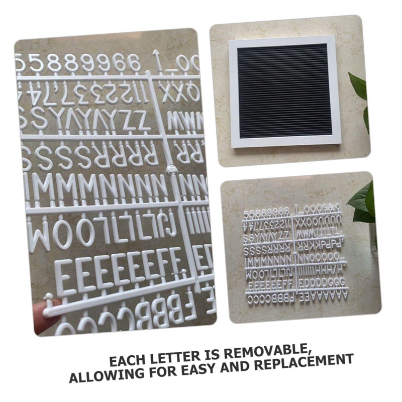 Operitacx Interactive Letter Board Sign Wood Framed Message Boards Changeable