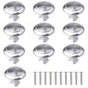 10 PCS Cabinet Door Knobs, Silver Cabinet Knobs Kitchen Cupboard