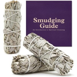 White Sage Bundles - 3 Pack - Sage Smudge Stick for Home Cleansing Incense Healing Meditation and California Smudge Sticks Rituals - 4 Inch - Color: 3 Pack