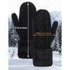 Eohak Winter Warm Mittens for Women - Knit Gloves Soft