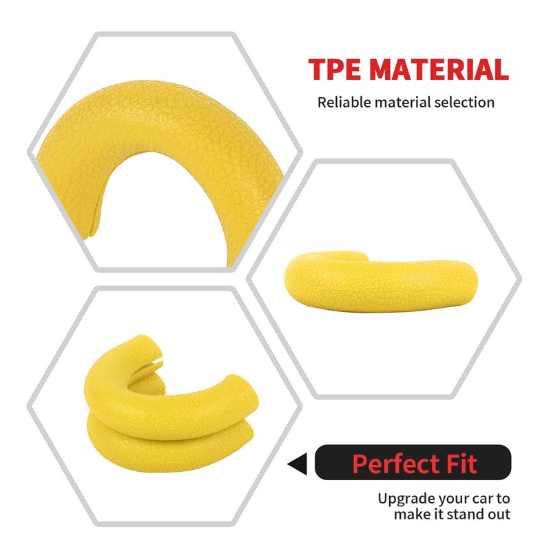 RT-TCZ Rear Bumper Tow Hook Covers Rubber Protector Cover Exterior