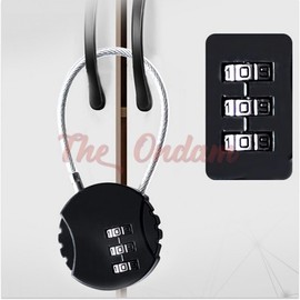 Ondam Wire Combination Alarm Lock for Motorcycles Mini Lock 2ea