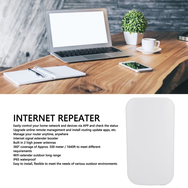 Outdoor WiFi Extender 1200Mbps 2.4G 5.8G Dual Band IP65 Waterproof