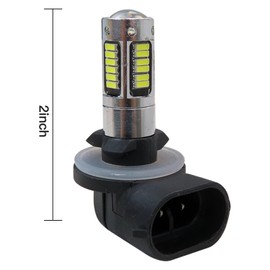 lingsee Xenon White 881 LED Bulbs Passing Spot Fog Lights For 2006-2013 Harley Davidson Road King