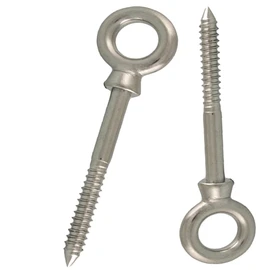 M10 Wood Eye Screw Threaded Bolt Made of Stainless Steel for Secure Wood Connection Direct Timber Mounting M10 x 100mm (Pack of 2)