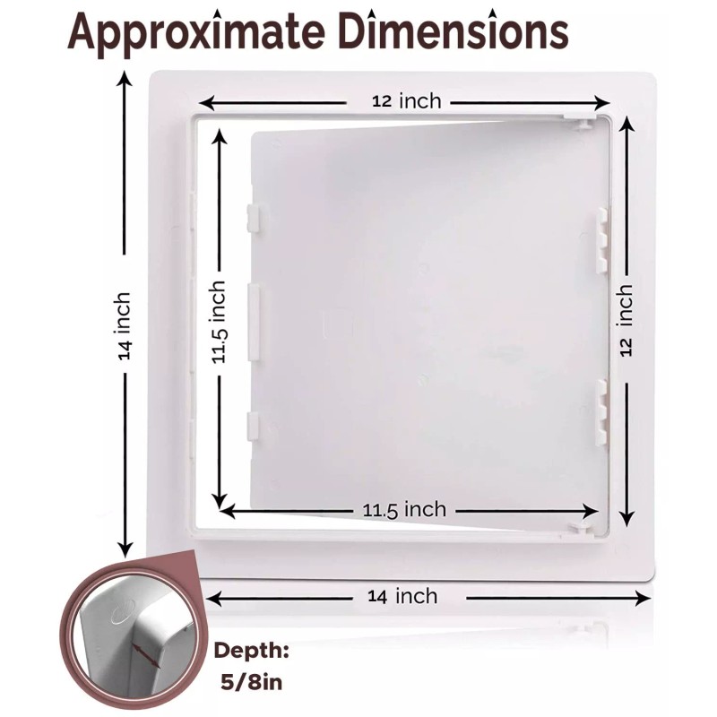 Morvat 12x12 Access Panel with Hinged Door for Drywall &