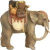 FADEDA Elephant with Luggage/Height: 16 cm/Hand-Painted/Detailed Nativity Scene Figures -