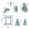 SUPERFIDINGS 7 Styles Pagoda Lion Garden Statue Japanese Pagoda Torii