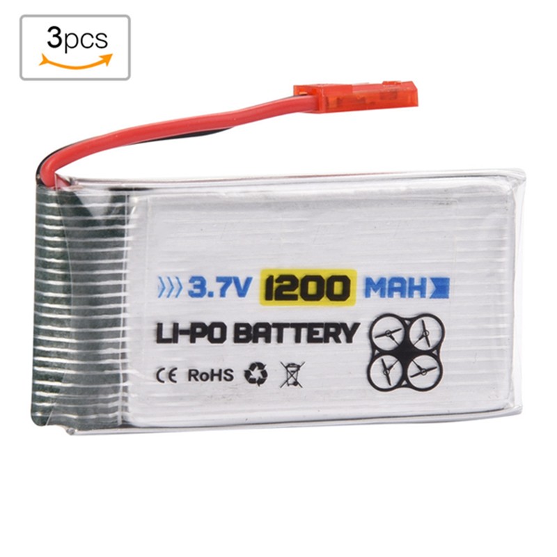 ENGPOW 3.7V 1200mAh Rechargeable LiPo Battery with JST Plug RC