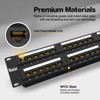 Patch Panel 48 Port Rackmount Cat6 2U Network Patch Panel