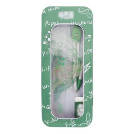 Compact Maths Set 8PCS Geometry Compass Set Students School Maths Protractor Set Rulers (6970+Green)