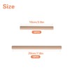 20 PCS Hollow Wooden Rods, Hollow Wood Sticks Round Wooden