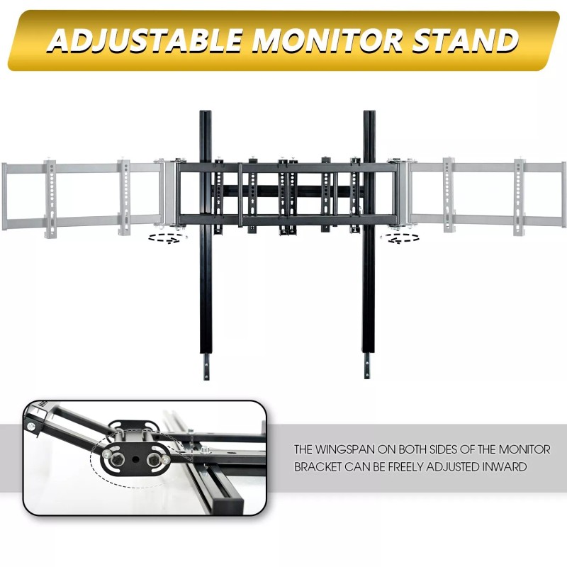 Dardoo Aluminum Profile Cockpit Triple Monitor Stand for Racing Sim