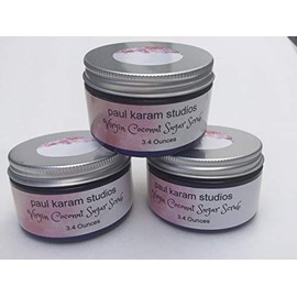 Virgin Coconut Sugar Scrub, 3.4 oz, 3 per pack Christmas Holiday Beauty Gift