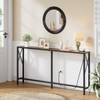 Gewudraw Console Table with Oulets and USB Ports, 55.1" Sofa