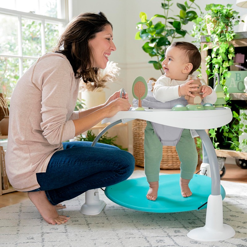 Ingenuity Spring & Sprout 2-in-1 Baby Activity Center Jumper and