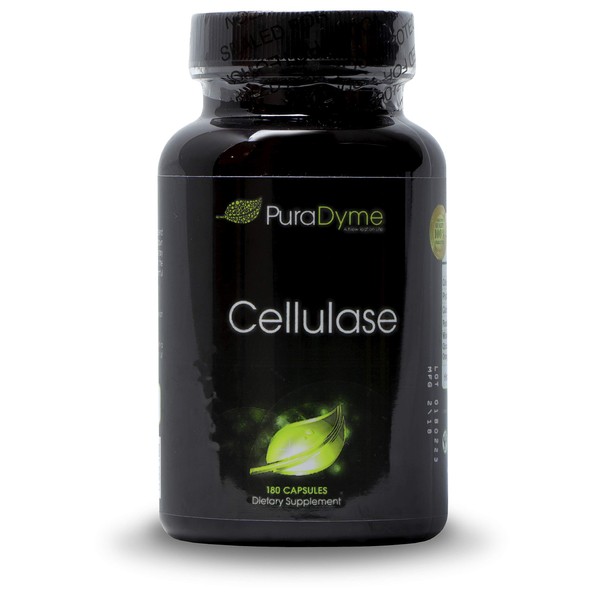 PuraDyme Cellulase Individual Enzyme - 180 Capsules