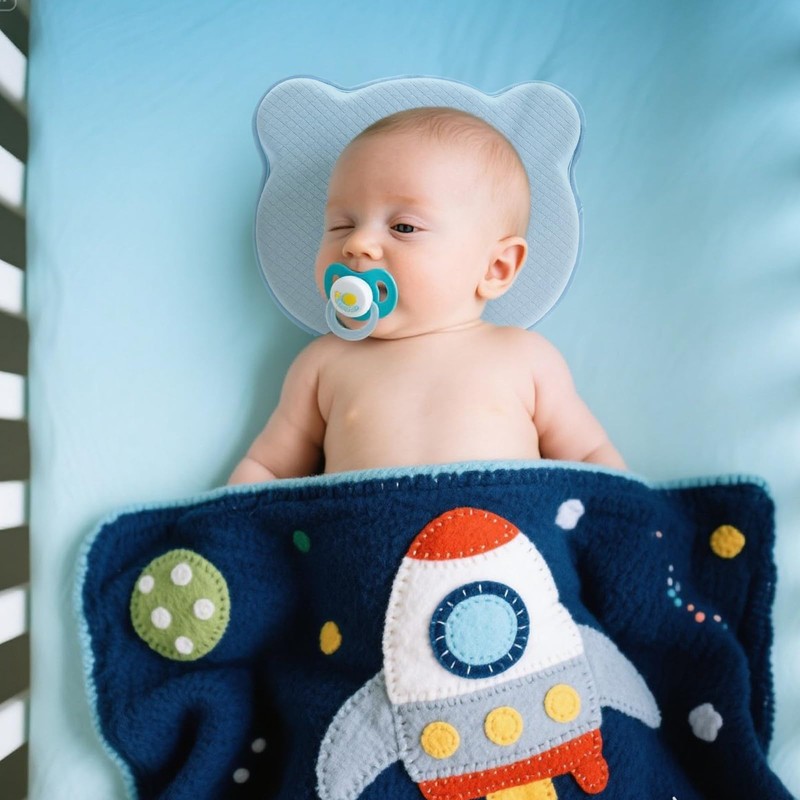 Memory Foam Portable Baby Travel Pillow Prevent Flat Head Pillow