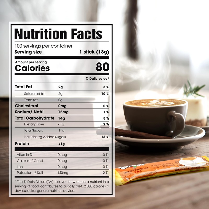 Vinacafe Premium 200 Sticks 3 in 1 Instant Coffee Mix,