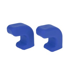 REPAIROCK Car Bumper Tow Hook Covers for Jeep Wrangler JK JL Gladiator TJ 2007-2023 Tow Cover Cap Rubber Blue 2pcs