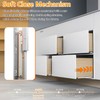BAIDICE Soft Close Bottom Mount Drawer Slides 9 Inch Rails