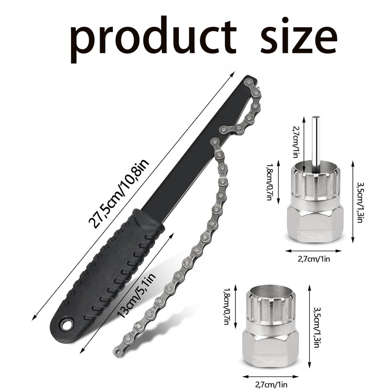 STOUCLA Bicycle chain whip, chain whip, sprocket pickup cassette lock