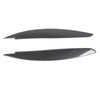 2 Pcs Headlight Eyebrow Front Left Right Light Eyelid Trim