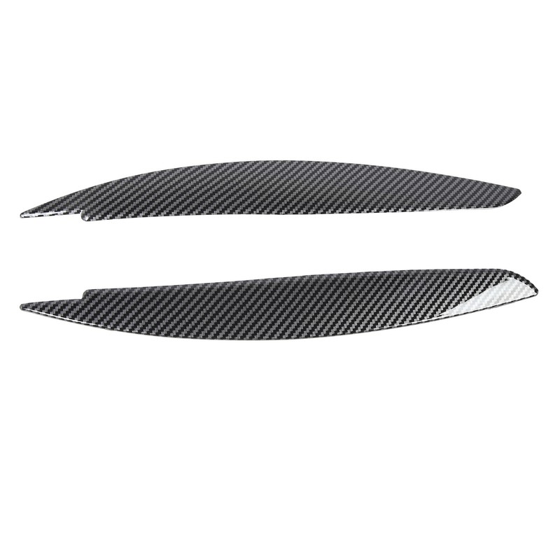 2 Pcs Headlight Eyebrow Front Left Right Light Eyelid Trim