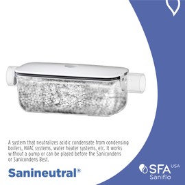 SANIFLO Sanineutral - Neutralizes Acidic Condensate - Residential & Commercial