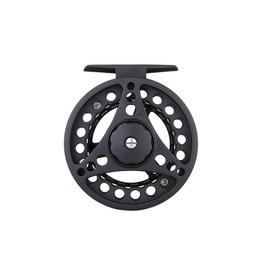 Fly Fishing Reels Aluminium Alloy Fly Reel Fishing Reels for Trout Bass Carp - Size #3/4 (Black)