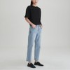 JAJU Women's Cotton Loose Fit 5-Button T-Shirt_Black
