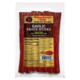 Wisconsin's Best - Naturally Smoked Meat Stick Sampler - 6 Pack | Great for Parties, Charcuterie Boards & Birthday Gifts
