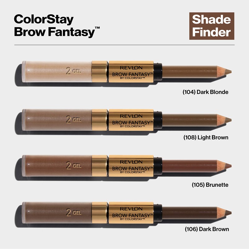 Revlon Eyebrow Gel & Pencil, ColorStay Brow Fantasy 2-in-1 Eye