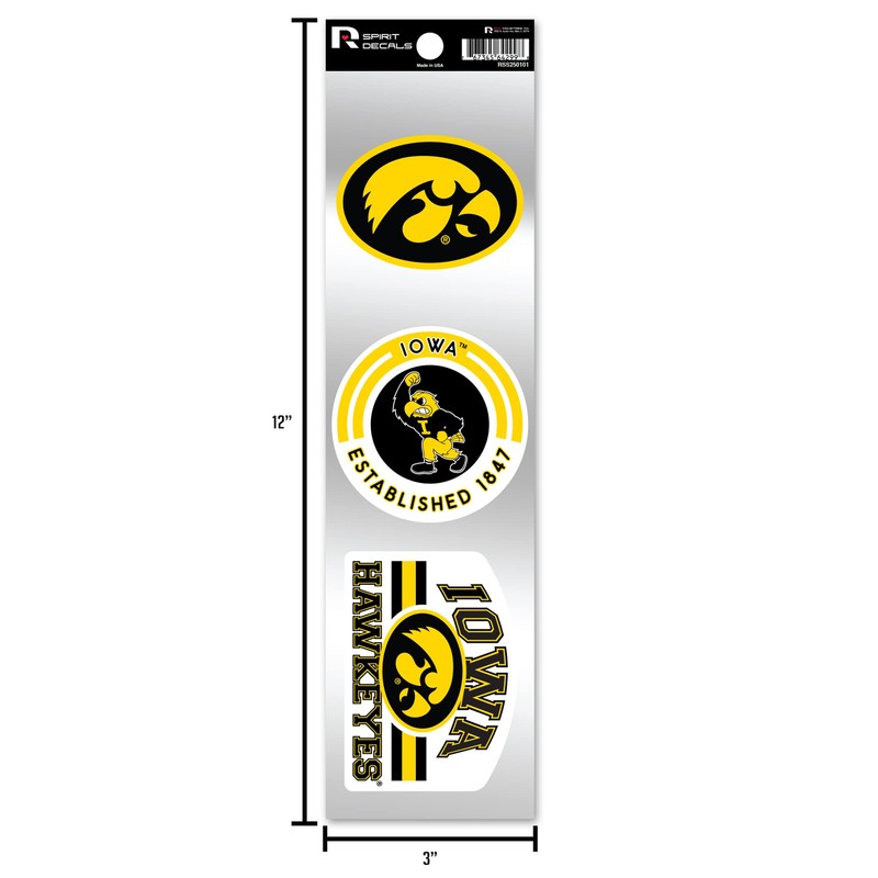 Rico Industries RSS98001: Grizzlies 3-Piece Retro Spirit Decals