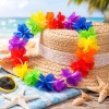 50 Collares Hawaianos Tela Cotillones Para Boda Neon Fiesta