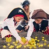 150Pcs Pirate Coins,Pirate Gold Coins for Kids,Plastic Treasure Coin for