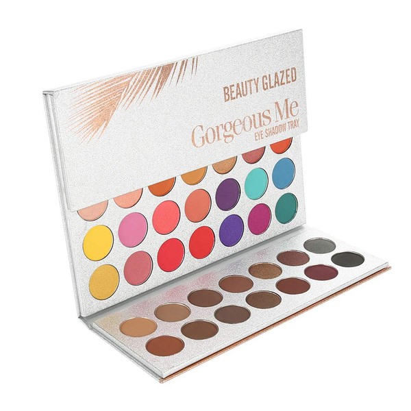 Beauty Glazed 63 Colours Professional Mineral Pigment Eyeshadow Palette Matte Durable & Shimmer Eyeshadow Palette Warm Glitter Eyeshadow Palette Eye Shadow Beauty Makeup