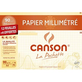 Canson 200002785 Millimetre Paper A4 Brown