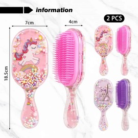 2 Pieces Cartoon Air Cushion Comb, Girl Hair Comb, Cute Cartoon Comb, Massage Comb, Hair Styling Tools